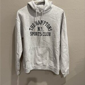 Firstport The Hamptons N.Y. Sports Club Gray Hoodie Sweatshirt